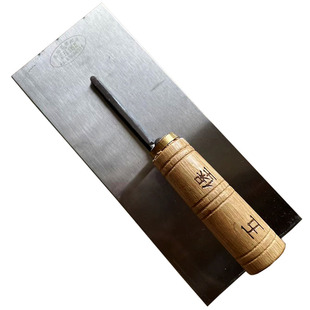 正宗杭州铜圈木柄五堡泥抹子泥工铁板正品小抹泥刀泥夹托灰板粉墙