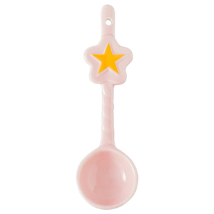 陶瓷星星勺小汤勺精致好看的甜品勺小孩专用吃饭勺家用调羹小匙勺