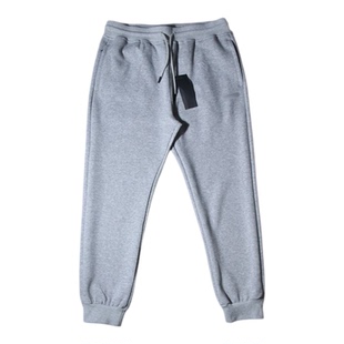 秋季新款男士简约小标棉质小脚卫裤运动休闲长裤束脚裤抗皱不鼓包