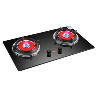 卓得红外线节能猛火燃气灶双灶家用定时炉具天然气液化气台嵌两用