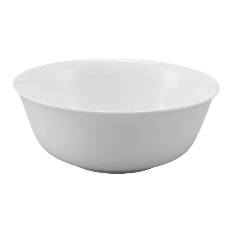 隆达骨瓷餐具纯白碗女士个人专用面碗轻奢高级感汤碗家用泡面碗