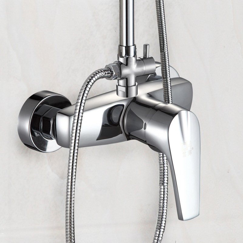 新款直销晨露直销铜明佳淋浴龙头暗装入墙淋浴花洒洗澡二联水龙头