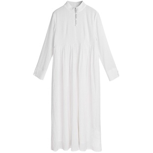 杨丽萍官方原创雀云裳民族风国风高级感茶服长袖连衣裙2025春夏秋