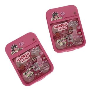 ins风隐形眼镜盒多副可爱眼睛伴侣近视美瞳盒子便携式收纳护理盒