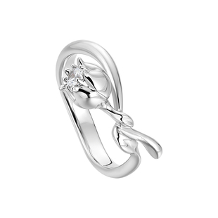 【新品】BOONEE秘境花园系列镶钻铃兰戒指女款小众设计高级感指环