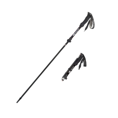专业户外登山杖轻便折叠手杖登山铝合金碳素伸缩爬山拐棍男女款