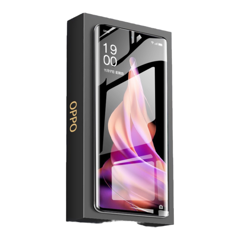 适用opporeno9手机膜findx6pro钢化膜opporeno8/7pro陶瓷新款3profindx2oppo十曲屏水凝oppofindx5pro全屏6贴