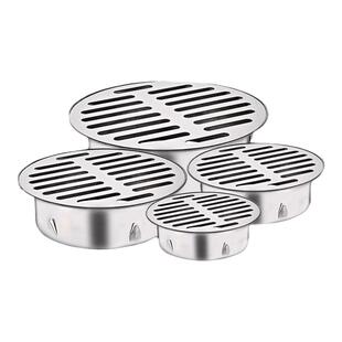 不锈钢天台地漏插卡式平面地漏阳台花园雨水斗户外排水管罩防堵盖