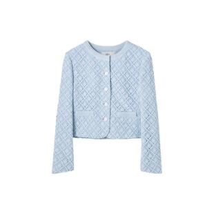 【商场同款】HPLY荷比俪春季新款女蕾丝金属扣风格小香外套