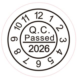 现货合格证,QC PASS标签,年份月份日期QC圆形不干胶贴纸10元2000