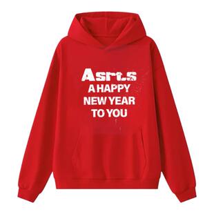 重磅 Asrts新款高级感小众潮牌美式宽松情侣加厚连帽卫衣男外套女