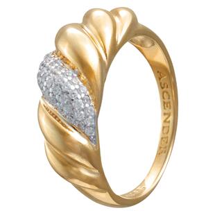 ASCENDER Round Bezel Ring 简约金色圆形戒指 叠戴细戒 宝石镶嵌