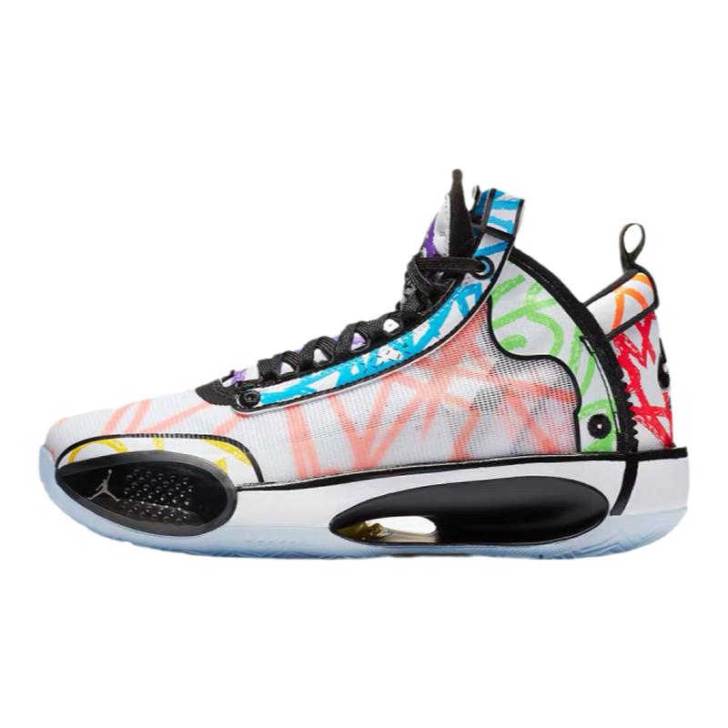 JORDANaj34锡安蜡笔涂鸦篮球鞋