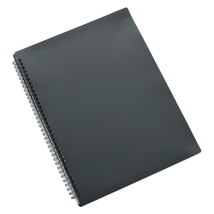 A4乐谱夹文件夹透明插页袋钢琴谱夹子合唱团歌谱夹乐谱收纳册防水加厚曲谱夹纯黑色资料册可定制图案logo刻字