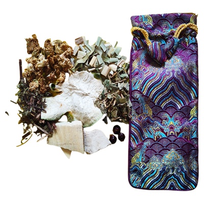 愈钦道门招财进宝香包锦囊摆件