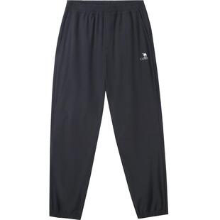 骆驼男装户外速干裤男夏薄款2026休闲长裤透气束脚黑色运动裤