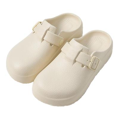 勃肯鞋女款夏季室内包头半拖鞋高级感懒人外穿防水厚底踩屎感男士