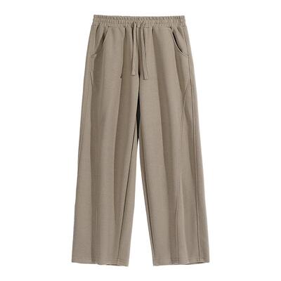 班尼路春秋季美式针织弯刀裤男