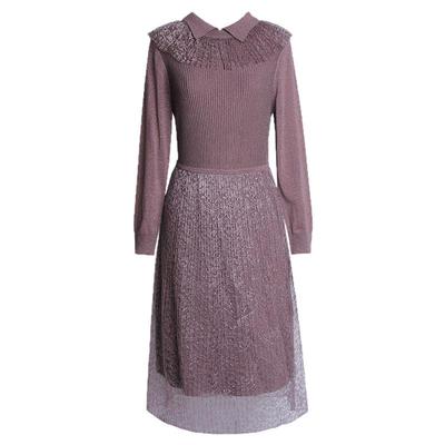 JANANNO连衣裙简爱羊毛高腰显瘦