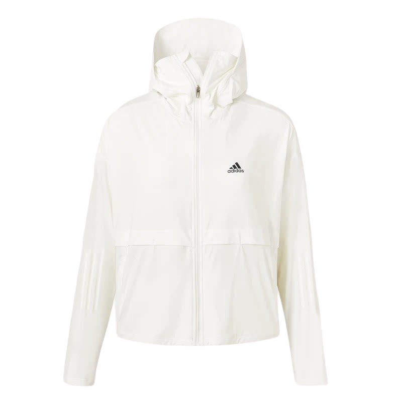 Adidas阿迪达斯夏季女子俏皮感透气休闲户外皮肤防晒衣夹克外套