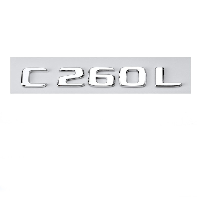奔驰C级C260l尾标4MATIC车标贴