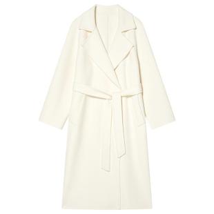 【绵羊毛+莱赛尔】Goodland美地女装冬时尚双面呢大衣浴袍式外套