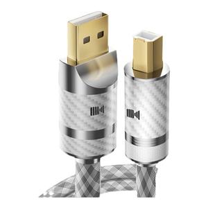 开博尔纯银USB解码线HIFI声卡DAC解码器USB线A-B DAC音频连接线