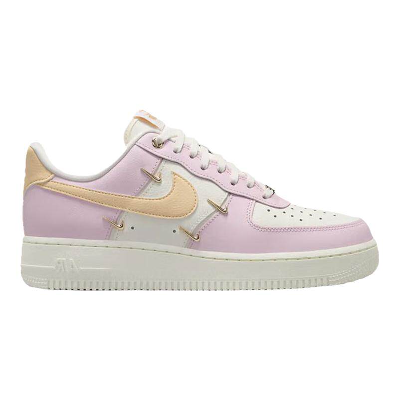 耐克女鞋2025新款AF1粉白空军一号四勾低帮休闲板鞋IB2574-600