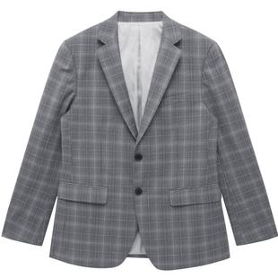 GXG男装灰格简约含羊毛商务西装外套 2023年春季品