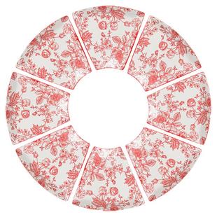 玫瑰喜庆红拼盘餐具组合家用团圆过年聚餐碗筷盘套装2026新款结婚