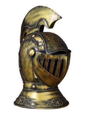 工艺复古酒吧软装欧式风武士头盔