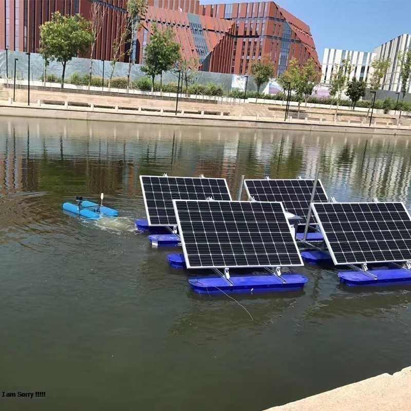 如克太阳能生态系统黑臭水体净化节能曝气机