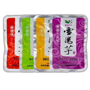 悠源旗舰店魔芋爽魔芋干40g*10袋安康特产零食辣条麻辣魔芋丝袋装