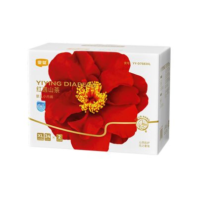 宜婴拉拉裤弱酸红山茶花纸尿裤