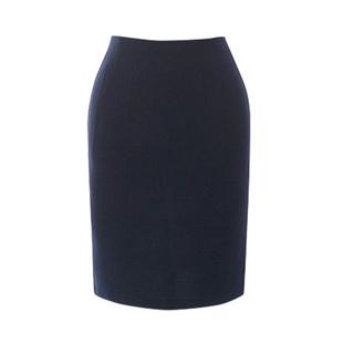 兴业银行行服精品藏青色裙子兴业新款前开叉女士正装裙一步裙促销