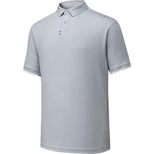 安踏休闲短袖POLO衫男2026夏季新款方格提花透气翻领T恤运动上衣
