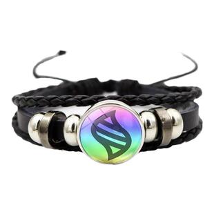 mega进化石手链男女时光宝石精灵宝可梦皮卡鼠编织手饰品手环