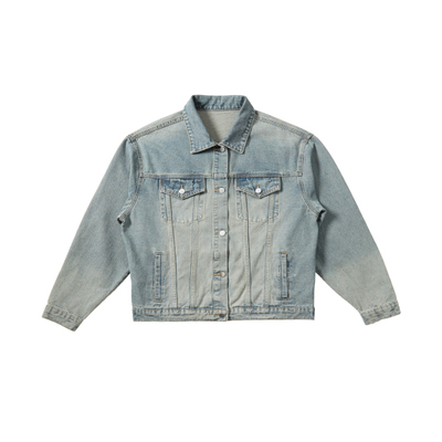 CBC复古短款牛仔外套夹克水洗