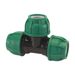 PE水管快接直接弯头三通等径异径接头农田灌溉活接头管件4分6分
