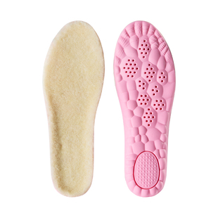 足力健羊毛保暖增高鞋垫隐形不累脚女新款冬靴子专用加绒内增高垫