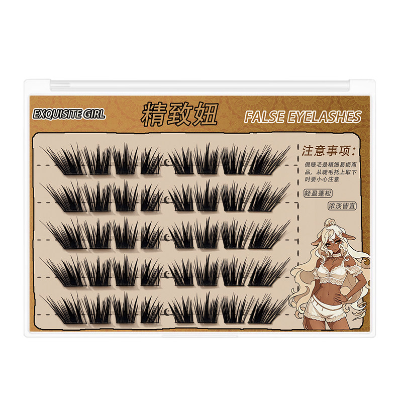 精致妞羚羊公主假睫毛直毛多层