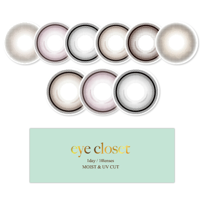 【15mm超大直径】T-Garden eye closet彩色隐形眼镜日抛10片集合