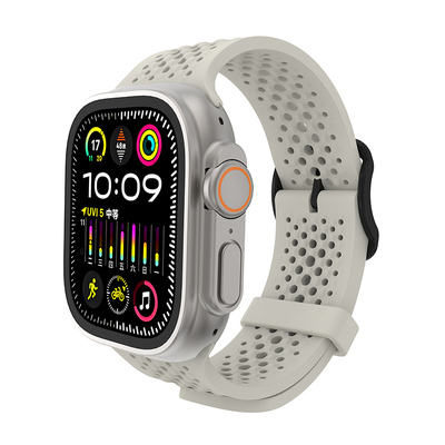 新款s9洞洞硅胶适用iwatch手表带