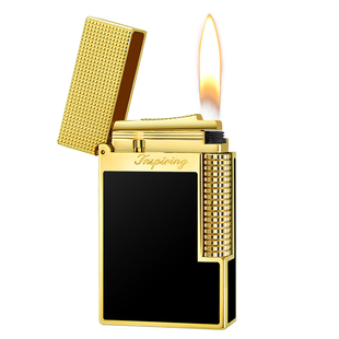 高端高级朗声打火机送男友高档定制礼物纯黄铜正品官方旗舰店新款
