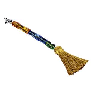 漂流假发 明日方舟银灰cos耳饰初雪崖心雪豹家族耳夹木珠流苏民族