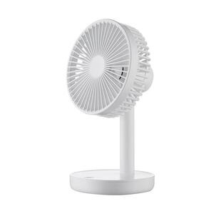 韩国HYUNDAI小风扇小型USB便携式学生宿舍床上用迷你台式桌面电风扇可充电型轻音办公室桌上摇头大风强力电扇