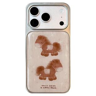 由里公园ins可爱新年栗子棕星星小马插画17适用17pro苹果17ProMax手机壳iPhone16全包14新款16Promax保护套女