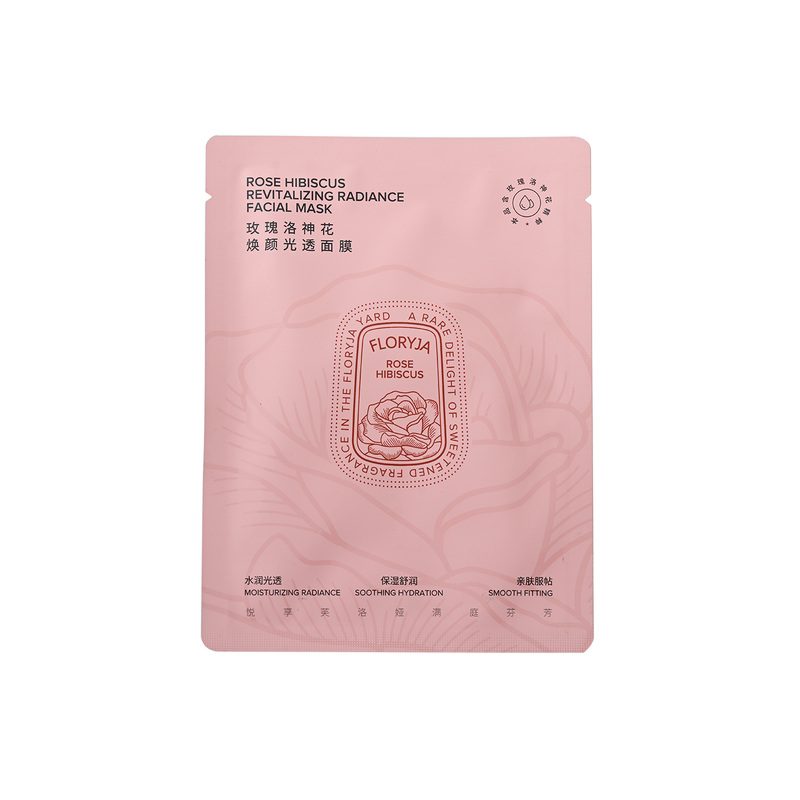 FLORYJA玫瑰洛神花焕颜光透面膜