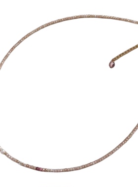 串珠项链女锆石吊坠锁骨链女