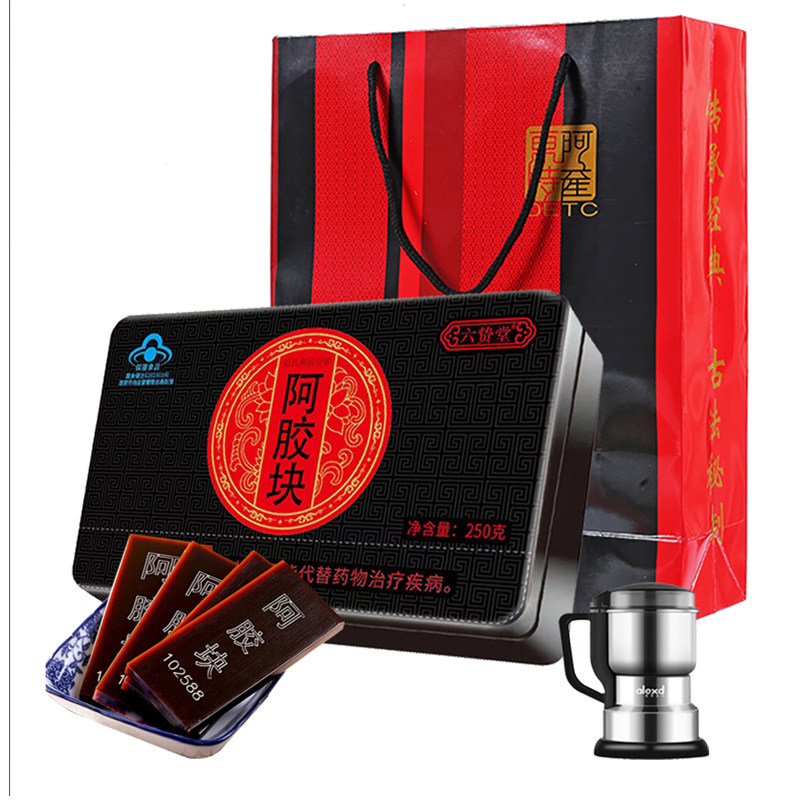东阿原产纯驴皮阿胶块可熬阿胶糕